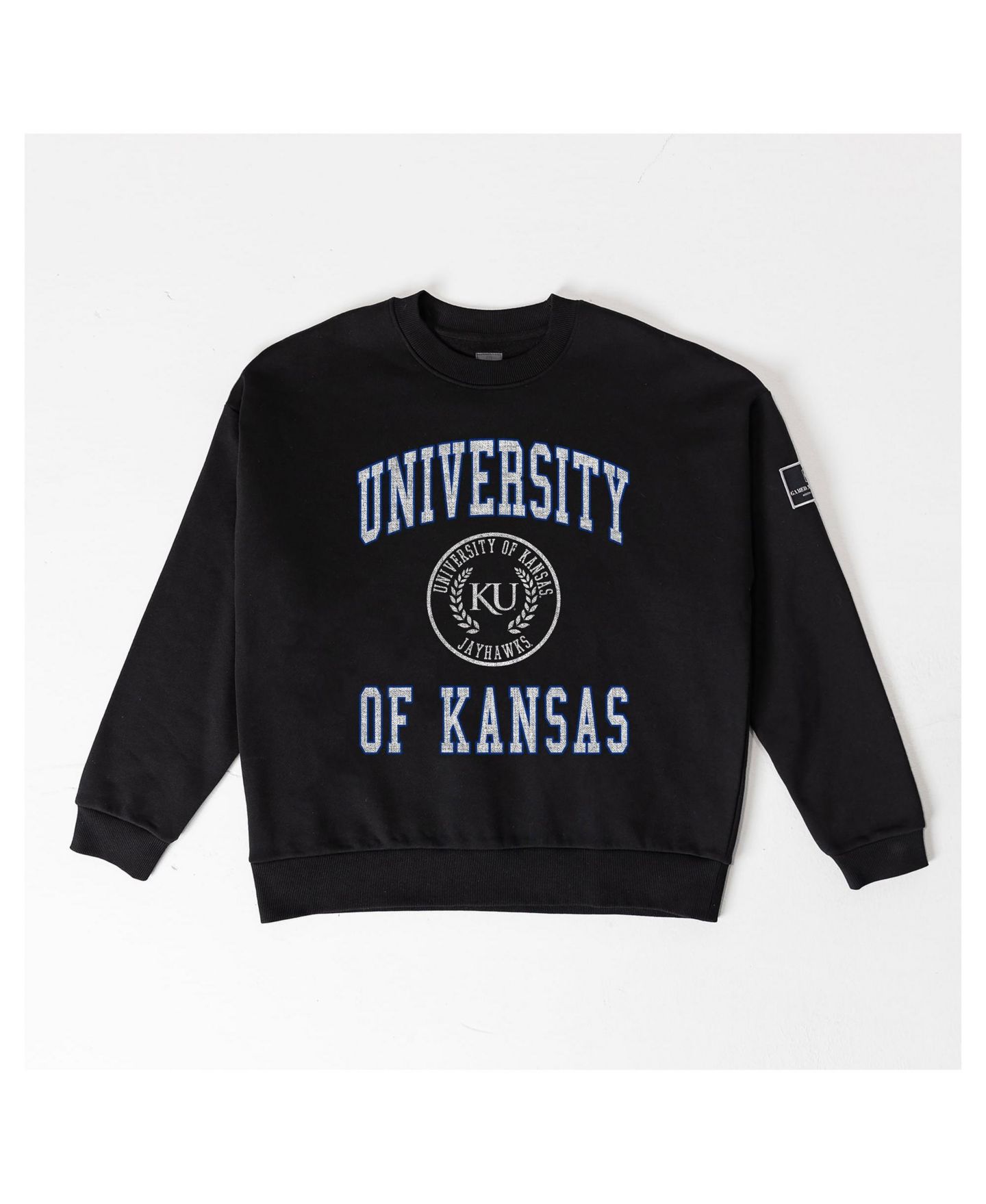 Женская толстовка Gameday Couture Black Kansas Jayhawks Fierce Flow Black Label — фото 6
