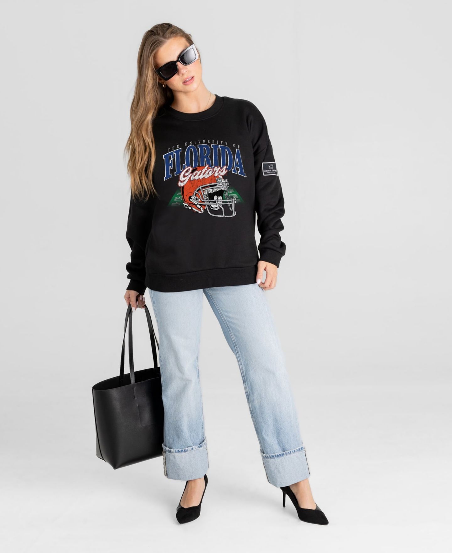 Женская толстовка Gameday Couture Black Florida Gators Field Focus Black Label — фото 4
