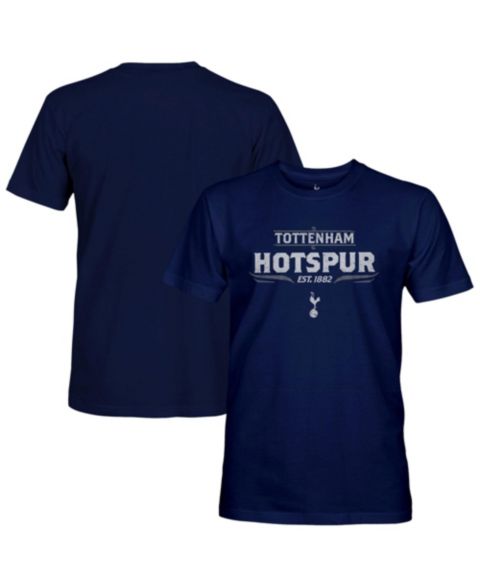 1863FC Men's Navy Tottenham Hotspur Team Legacy Slub T-Ahirt