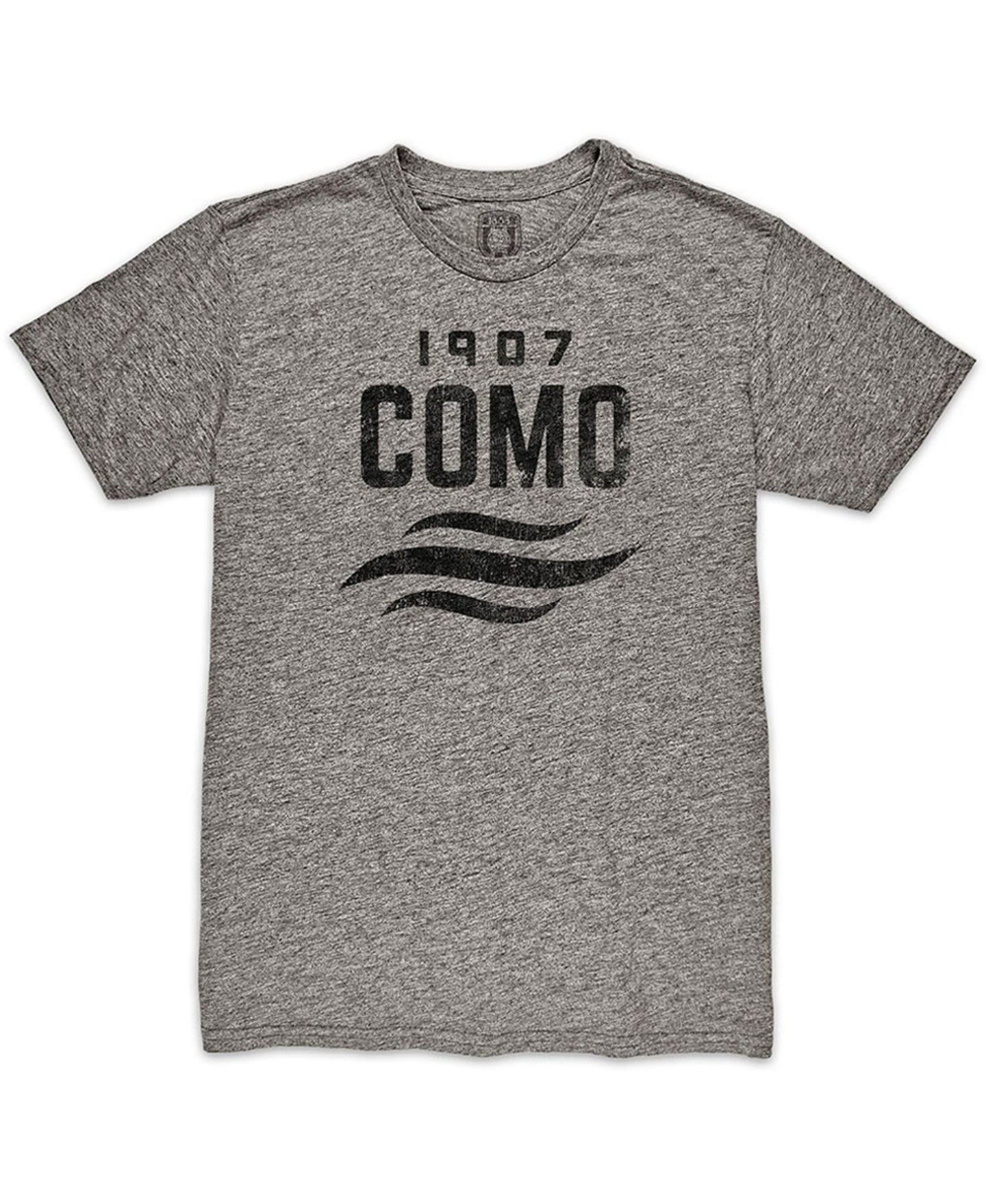 Мужская футболка 1863FC Heather Gray Como 1907 Mono Crest Twisted Tri-Blend Slub — фото 2