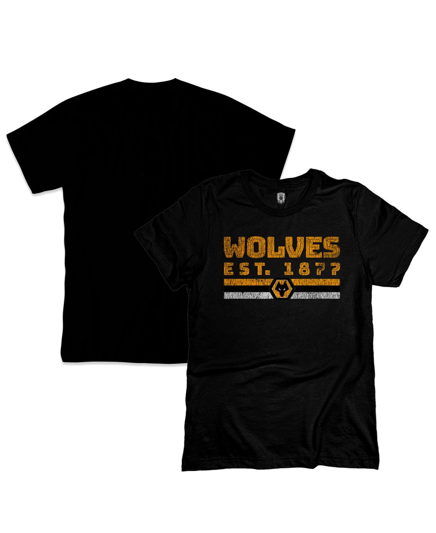 Мужская футболка 1863FC Black Wolverhampton Wanderers Retro Stripes — фото 1
