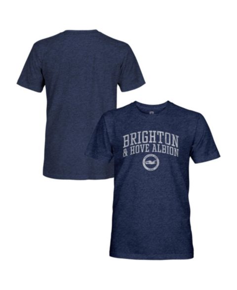 Мужская футболка 1863FC Navy Brighton and Hove Albion Athletic Wordmark Vintage Tri-Blend