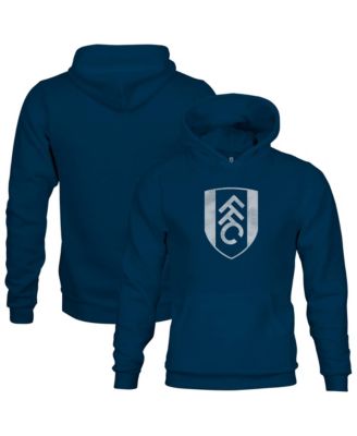 Big Boys' and Girls' Navy Fulham Mono Badge Fleece Pullover Hoodie