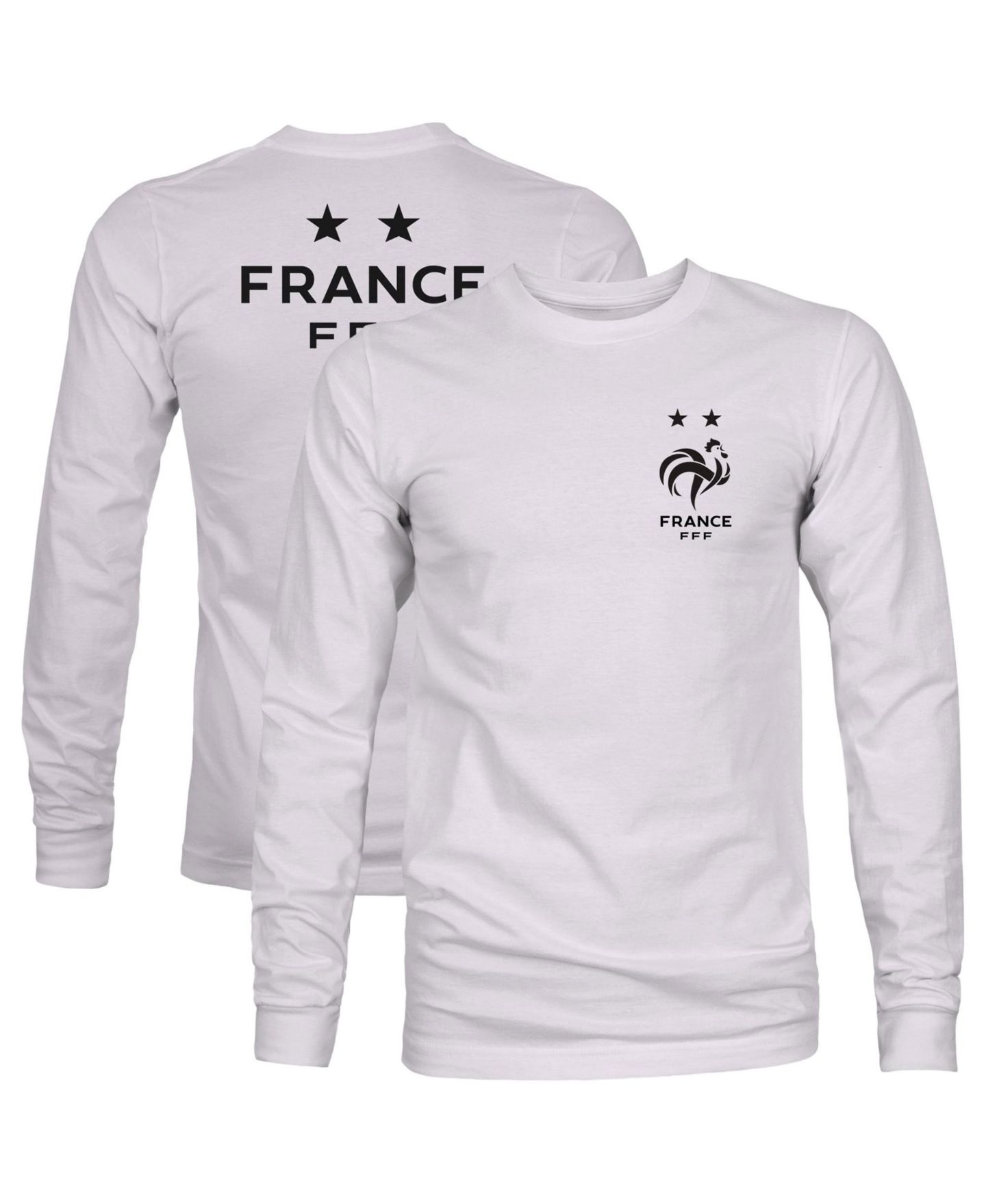 Мужская футболка 1863FC Gray France National Team Platinum Touch Long-Sleeve — фото 1