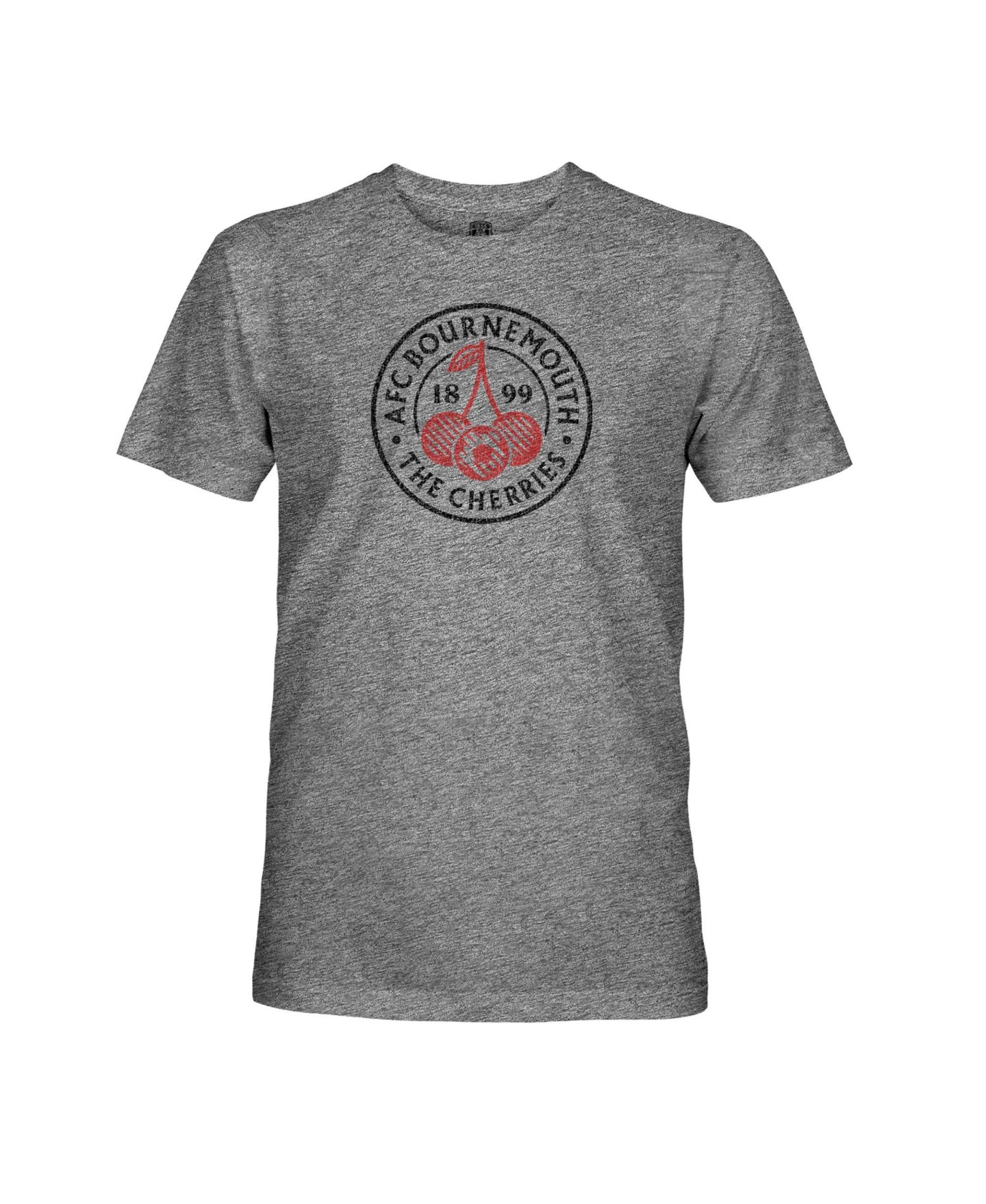 Мужская футболка 1863FC Gray AFC Bournemouth Color Badge Vintage Tri-Blend — фото 2