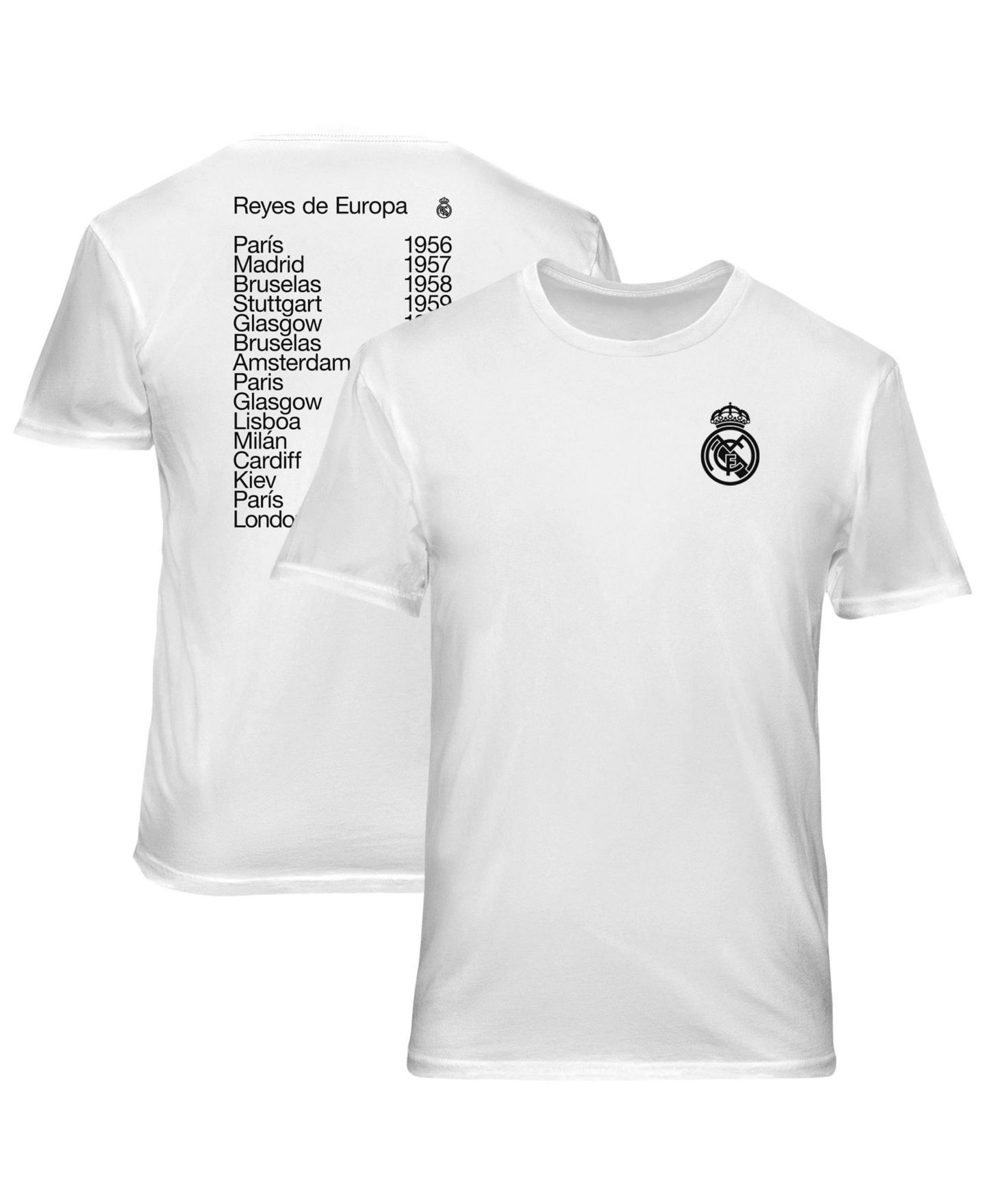 Мужская футболка 1863FC White Real Madrid Championships Soft Wash — фото 1