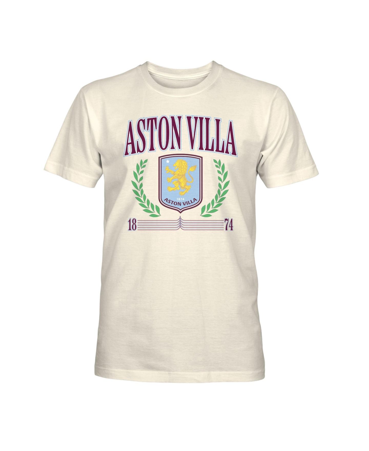 Мужская футболка 1863FC Cream Aston Villa Retro Stripes — фото 2