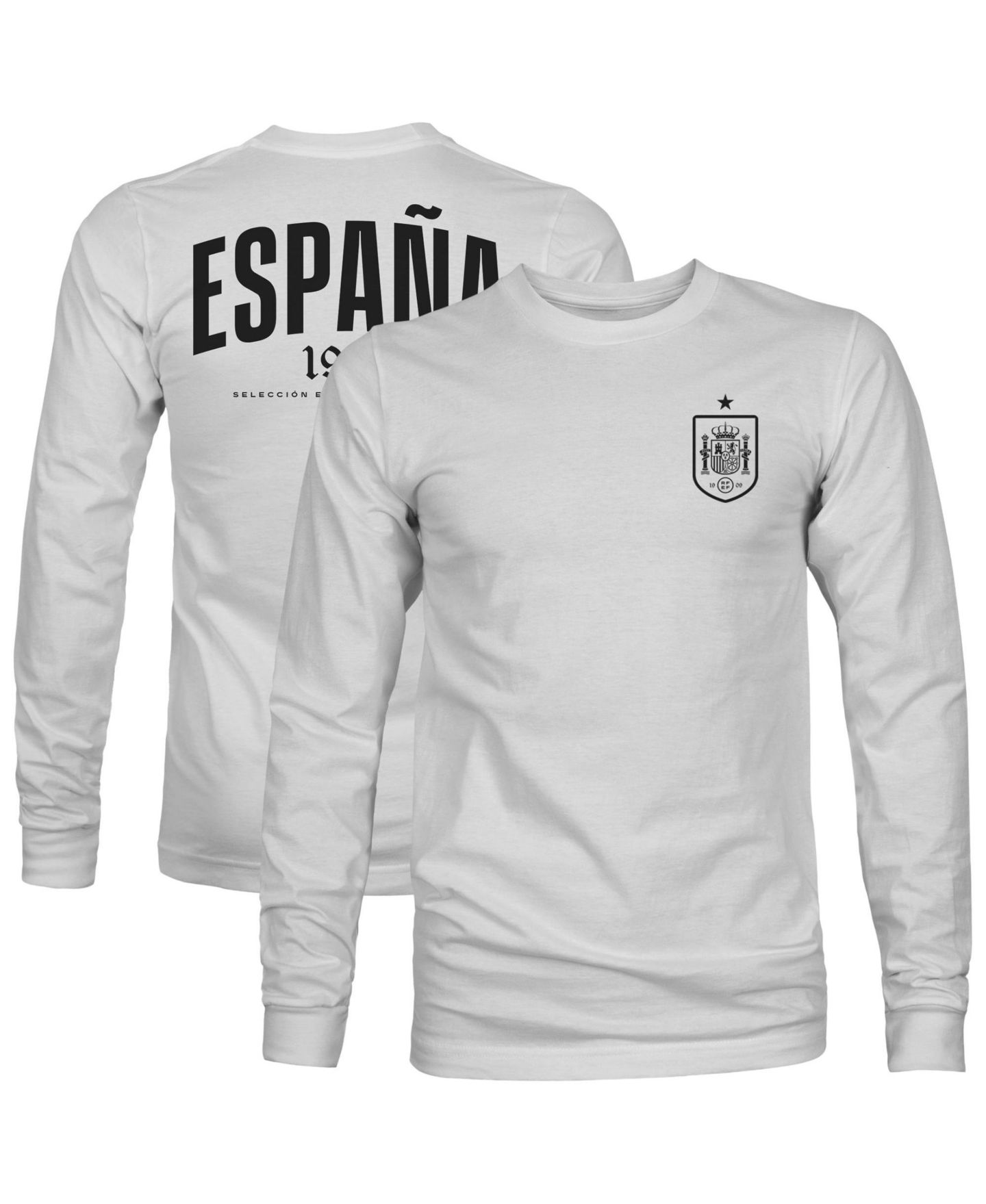 Мужская футболка 1863FC Gray Spain National Team Back Team Arch Long-Sleeve — фото 1