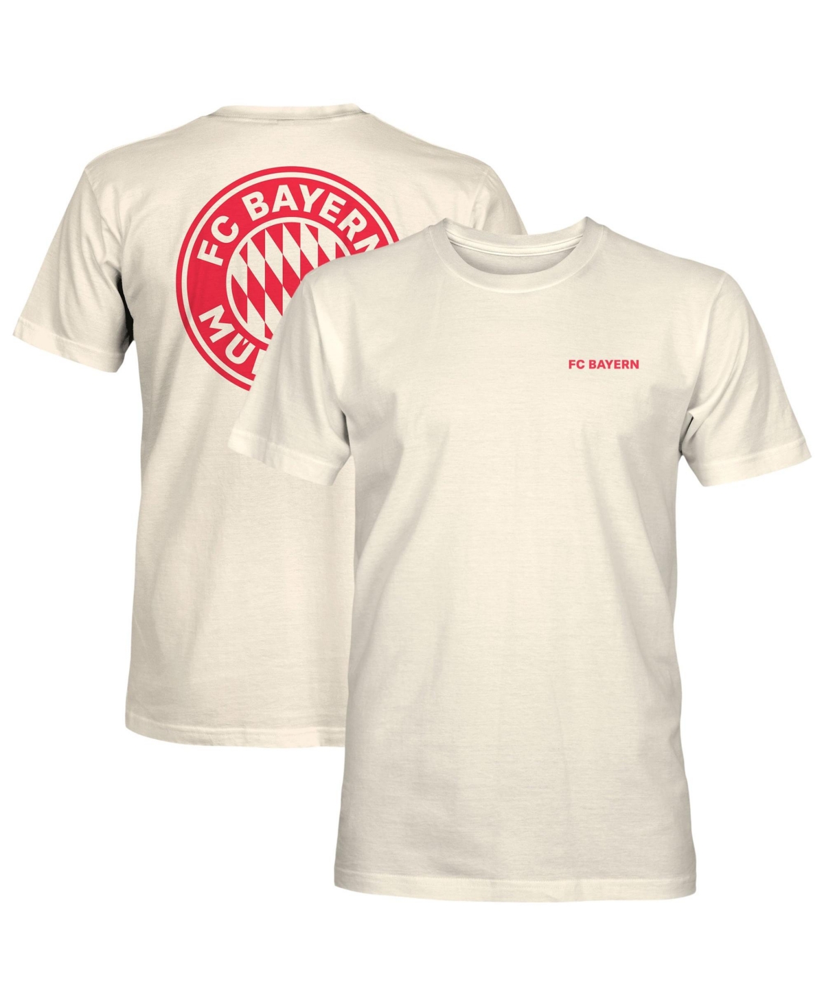 1863FC Men's Cream Bayern Munich Big Logo Heavyweight T-Shirt - Cream