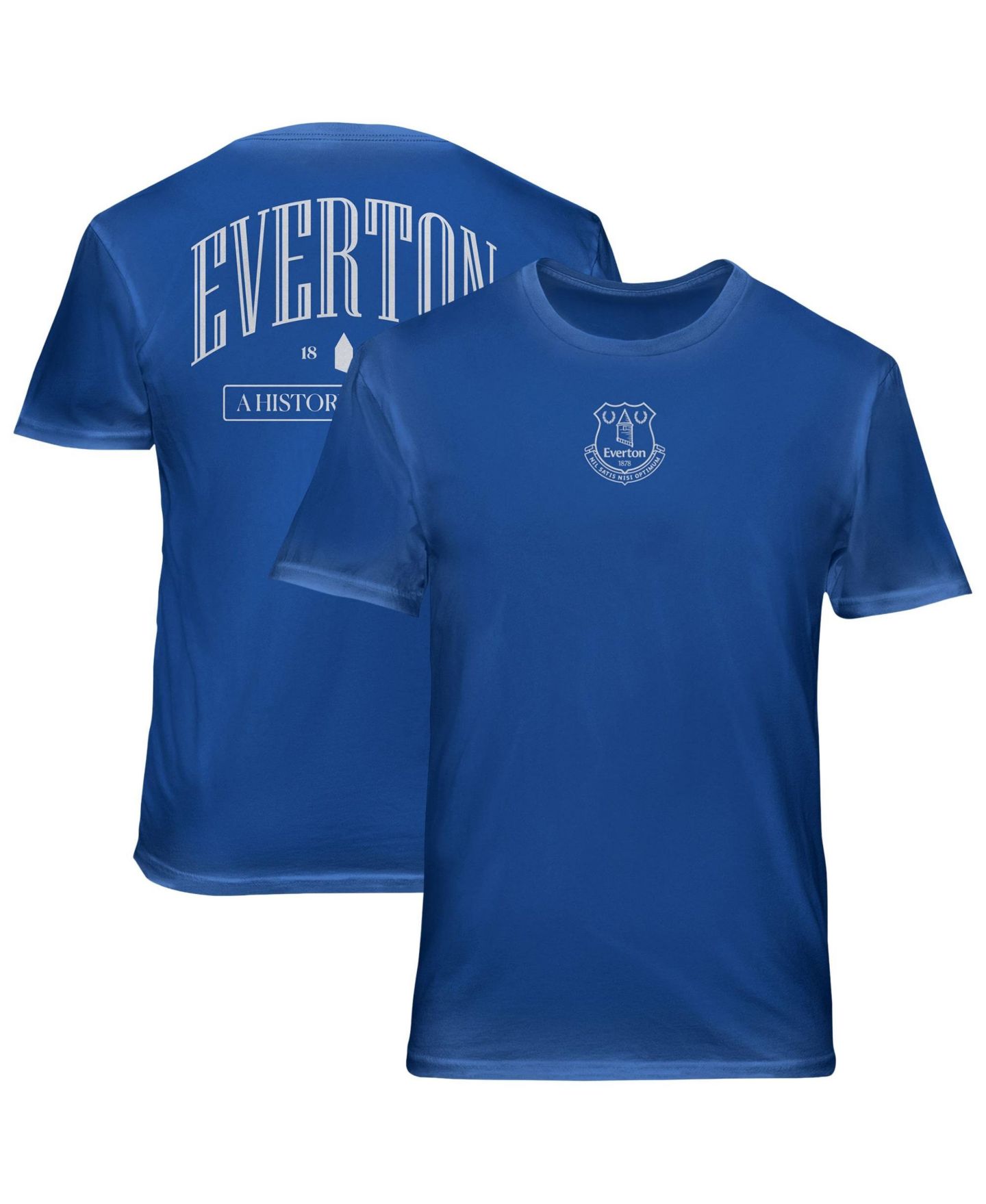Мужская футболка 1863FC Blue Everton Back Wordmark Soft Wash — фото 1