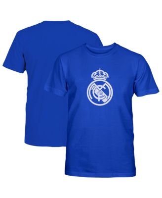 Big Boys' and Girls' Blue Real Madrid Mono Badge T-Shirt