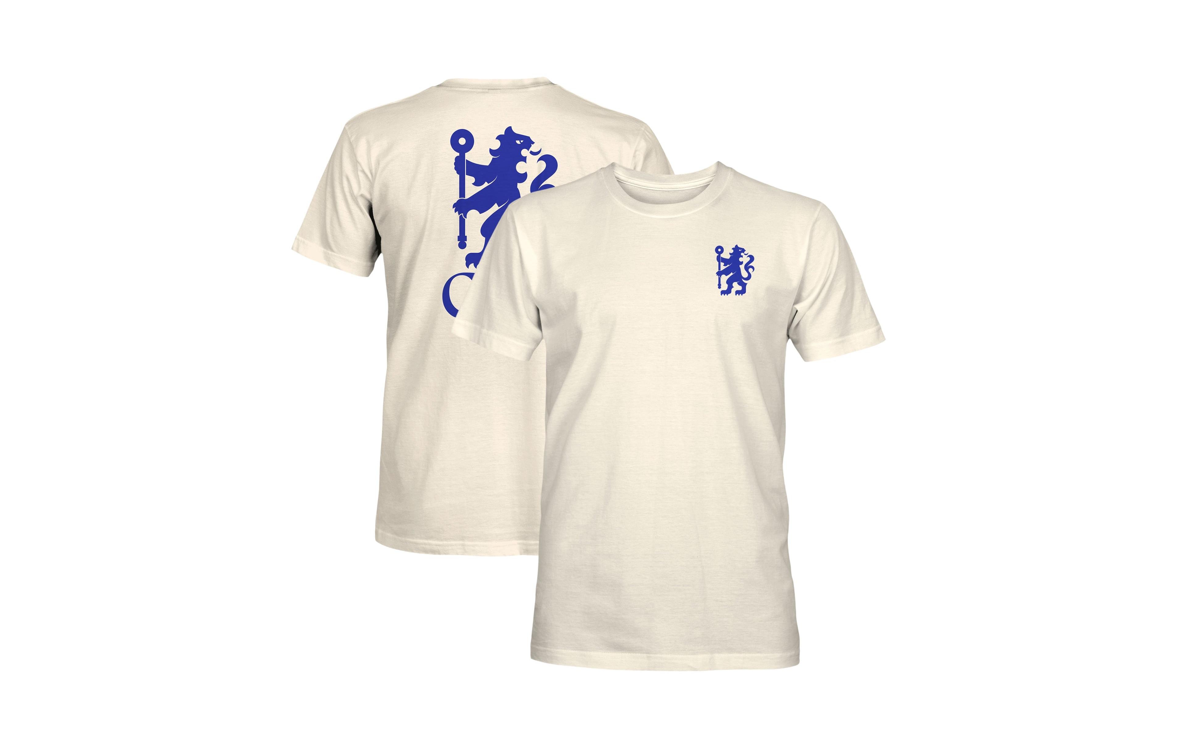 1863FC Men's Cream Chelsea Big Logo Heavyweight T-Shirt