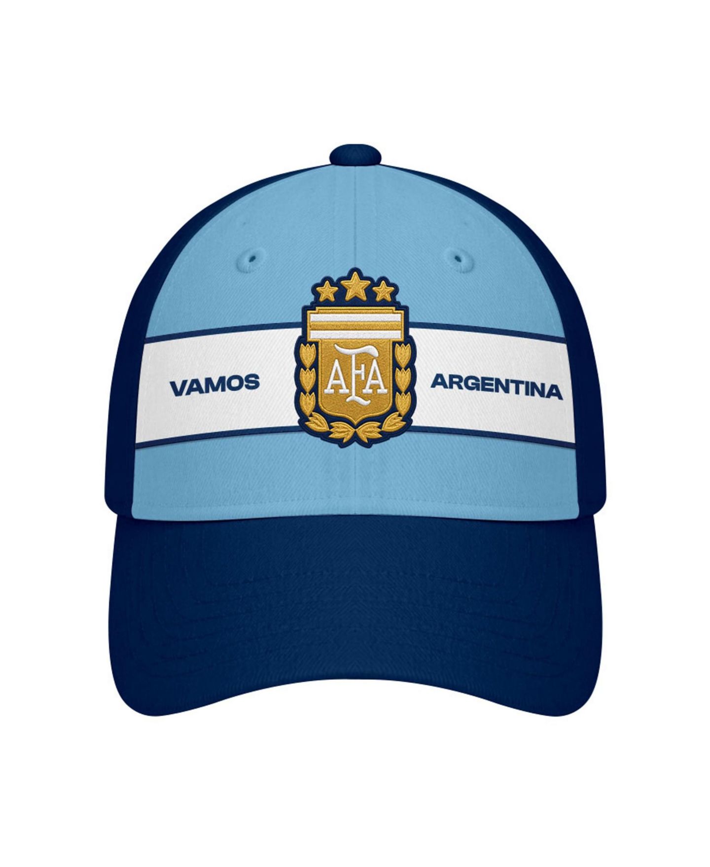 Мужская кепка 1863FC Navy Argentina National Team Striped Band Adjustable Hat — фото 2