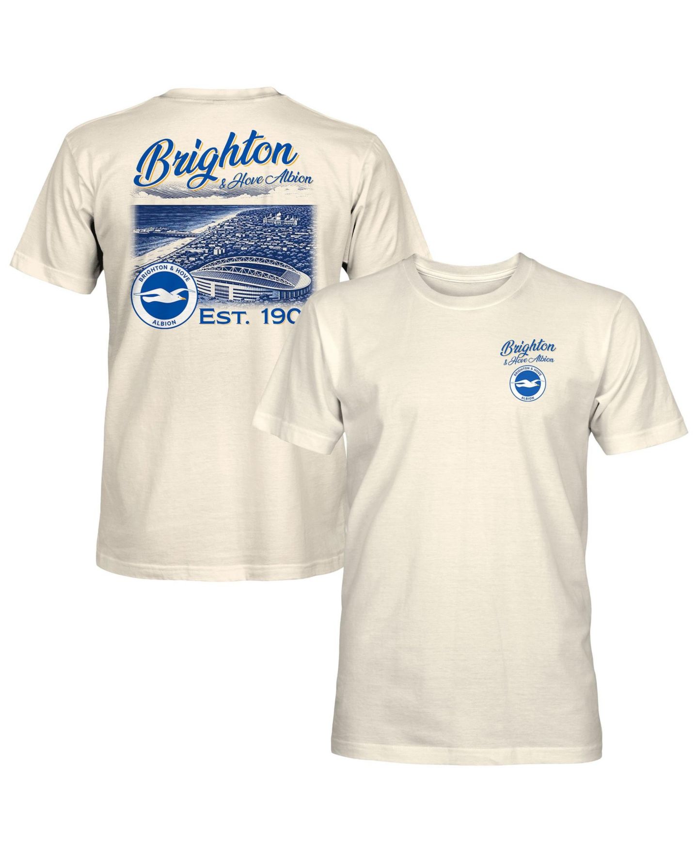 Мужская футболка 1863FC Cream Brighton and Hove Albion Hometown — фото 1