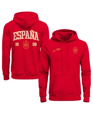 Men's Red Spain National Team Athletic Wordmark Hoodie