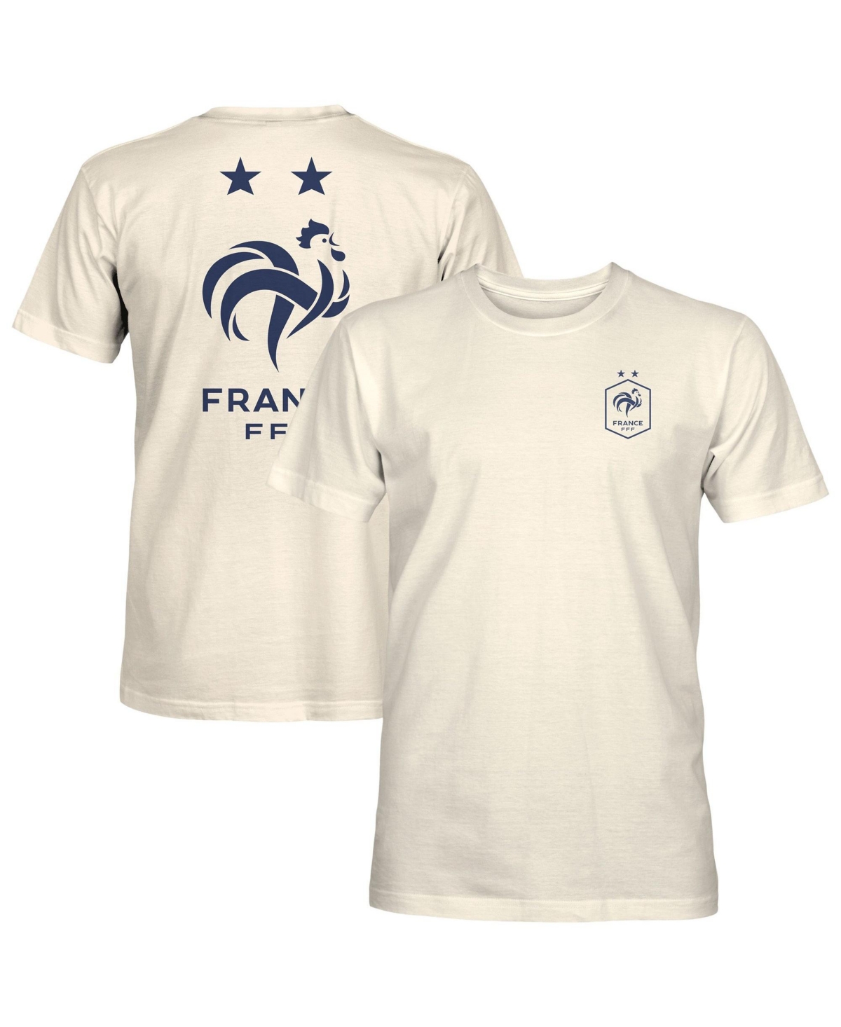 1863FC Men's Cream France National Team Big Logo T-Shirt - Cream