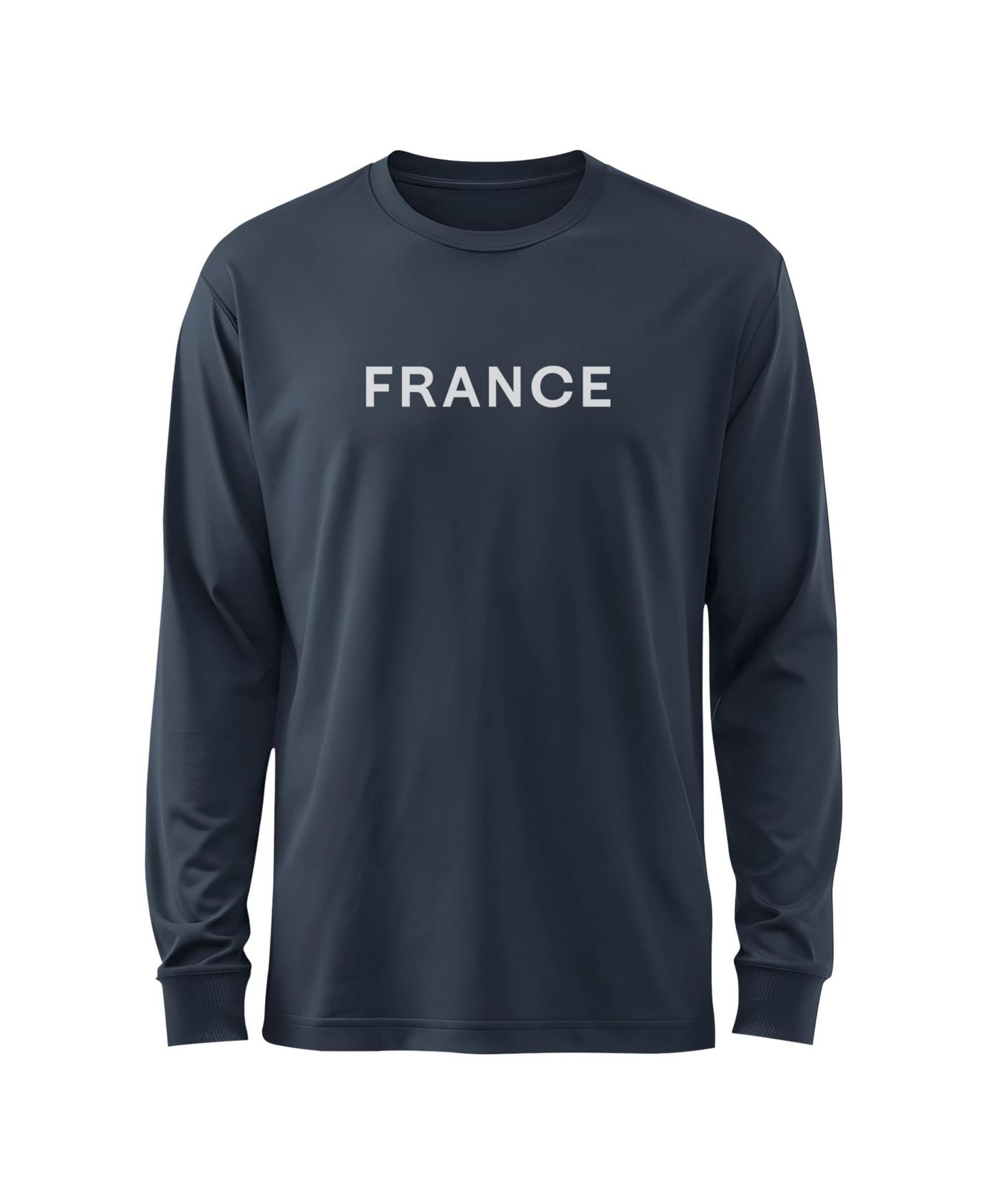 Мужская футболка 1863FC Navy France National Team Mono Badge Wordmark Long-Sleeve — фото 2