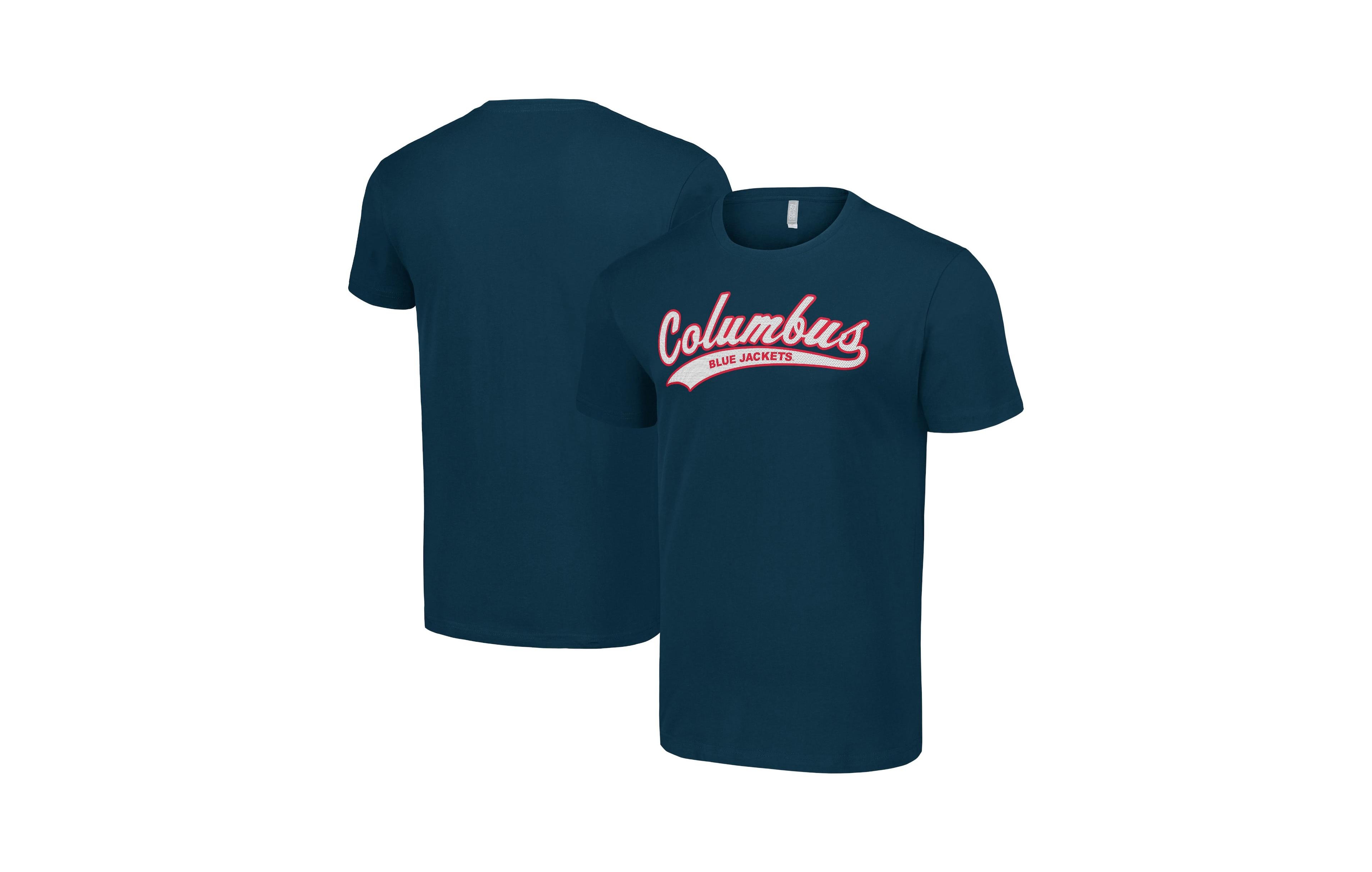 Starter Men's Navy Columbus Blue Jackets Tailsweep T-Shirt