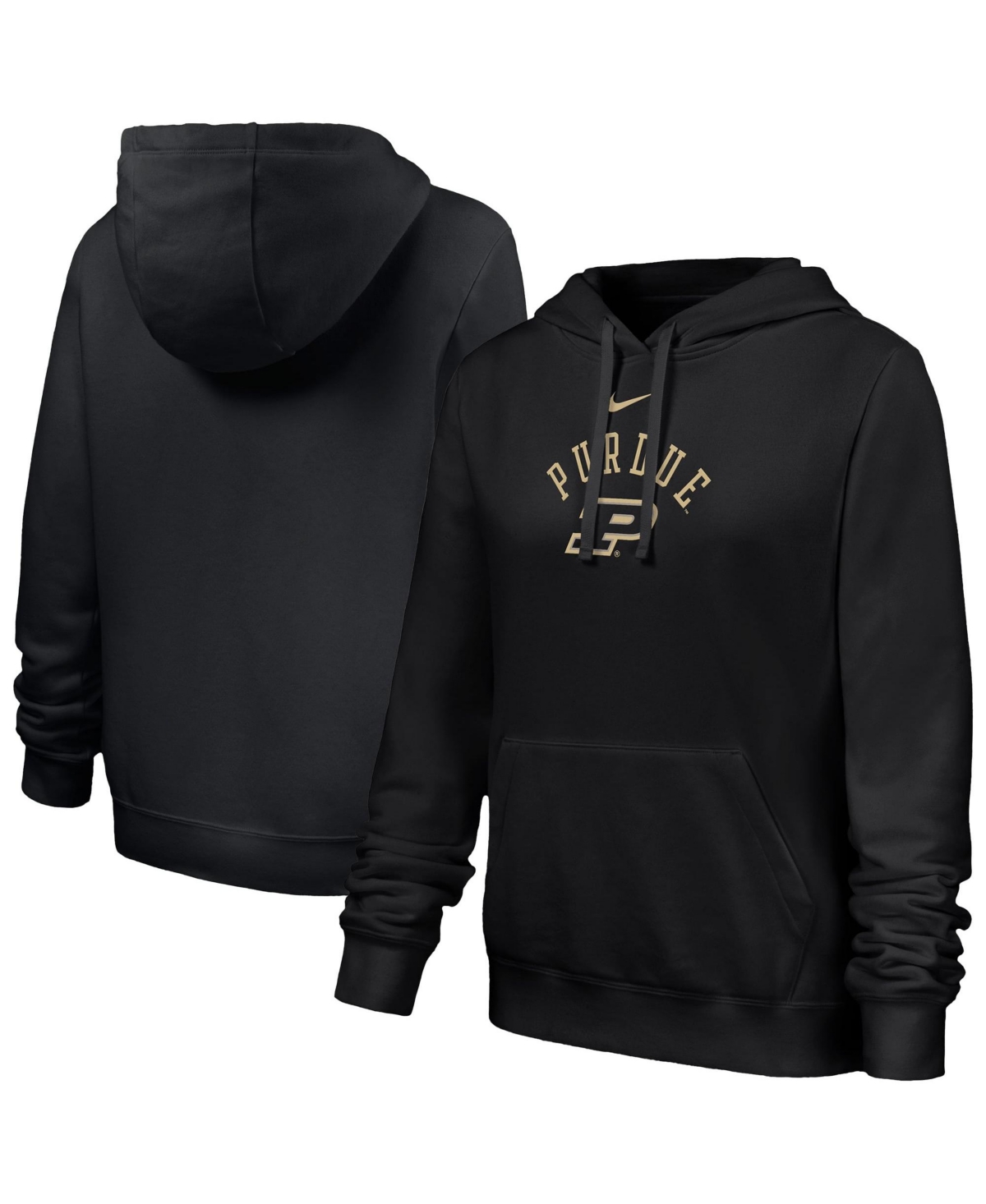 Nike Women's Black Purdue Boilermakers Club Fleece Hoodie - Black