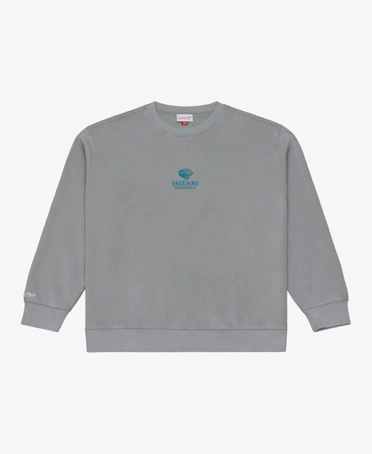 Mitchell & Ness Men's Gray Jacksonville Jaguars Core Essentials Micro Logo Fleece Sweatshirt - Gray