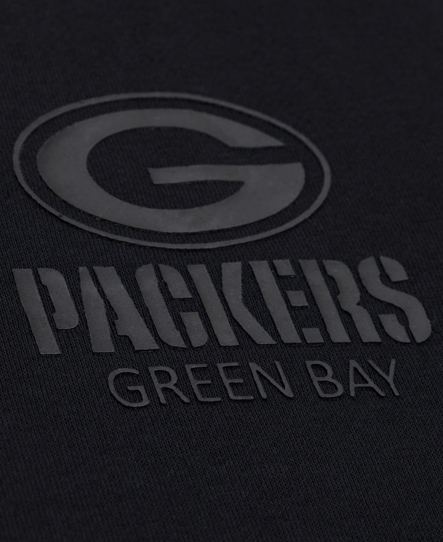 Женская толстовка Mitchell & Ness Black Green Bay Packers Core Essentials Micro Logo Fleece — фото 5