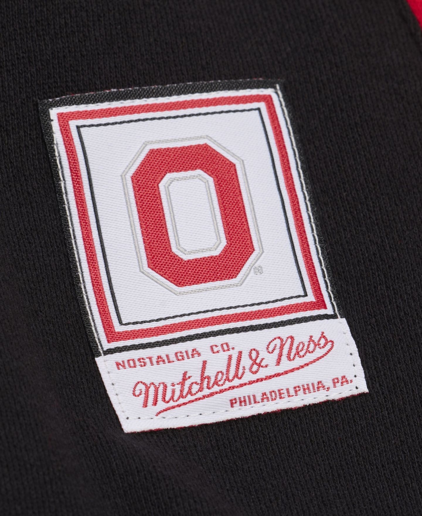 Мужская куртка Mitchell & Ness Black Ohio State Buckeyes Triple Check Courtside Button-Front Fleece — фото 5