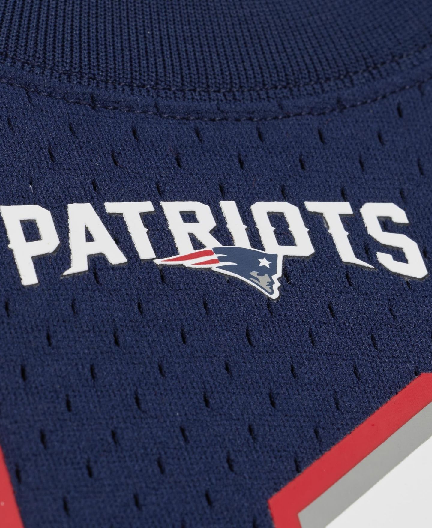 Мужской топ Mitchell & Ness Tom Brady Navy New England Patriots Retired Player Name & Number Mesh — фото 7