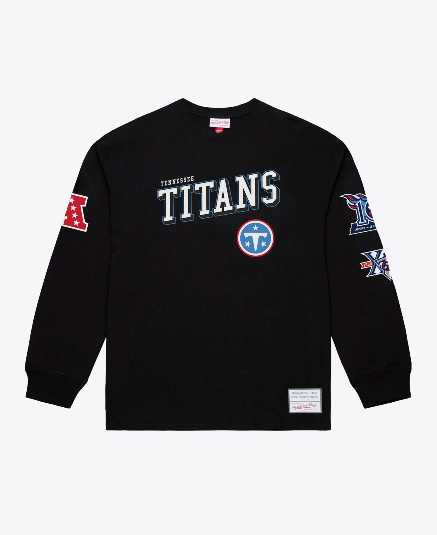 Мужская футболка Mitchell & Ness Black Tennessee Titans Training Camp Long-Sleeve — фото 2