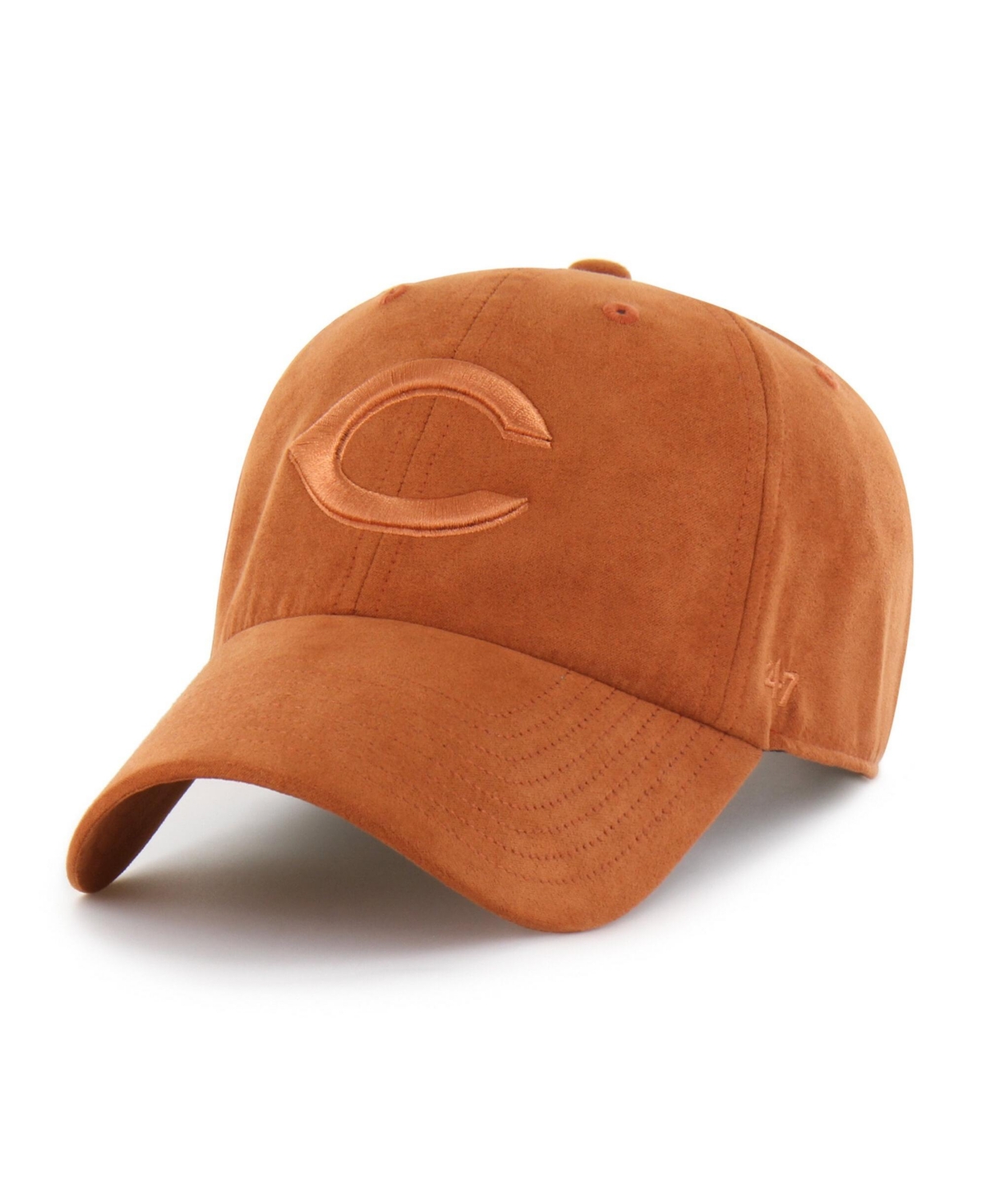 '47 Brand Men's and Women's Orange Cincinnati Reds Fall Feelings Ballpark Suede Clean Up Hat - Orange