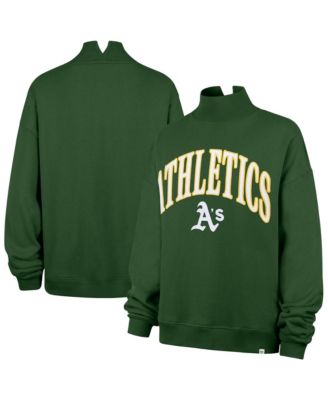 Women's Green Athletics Oversized Vantage Mock Neck Sweatshirt