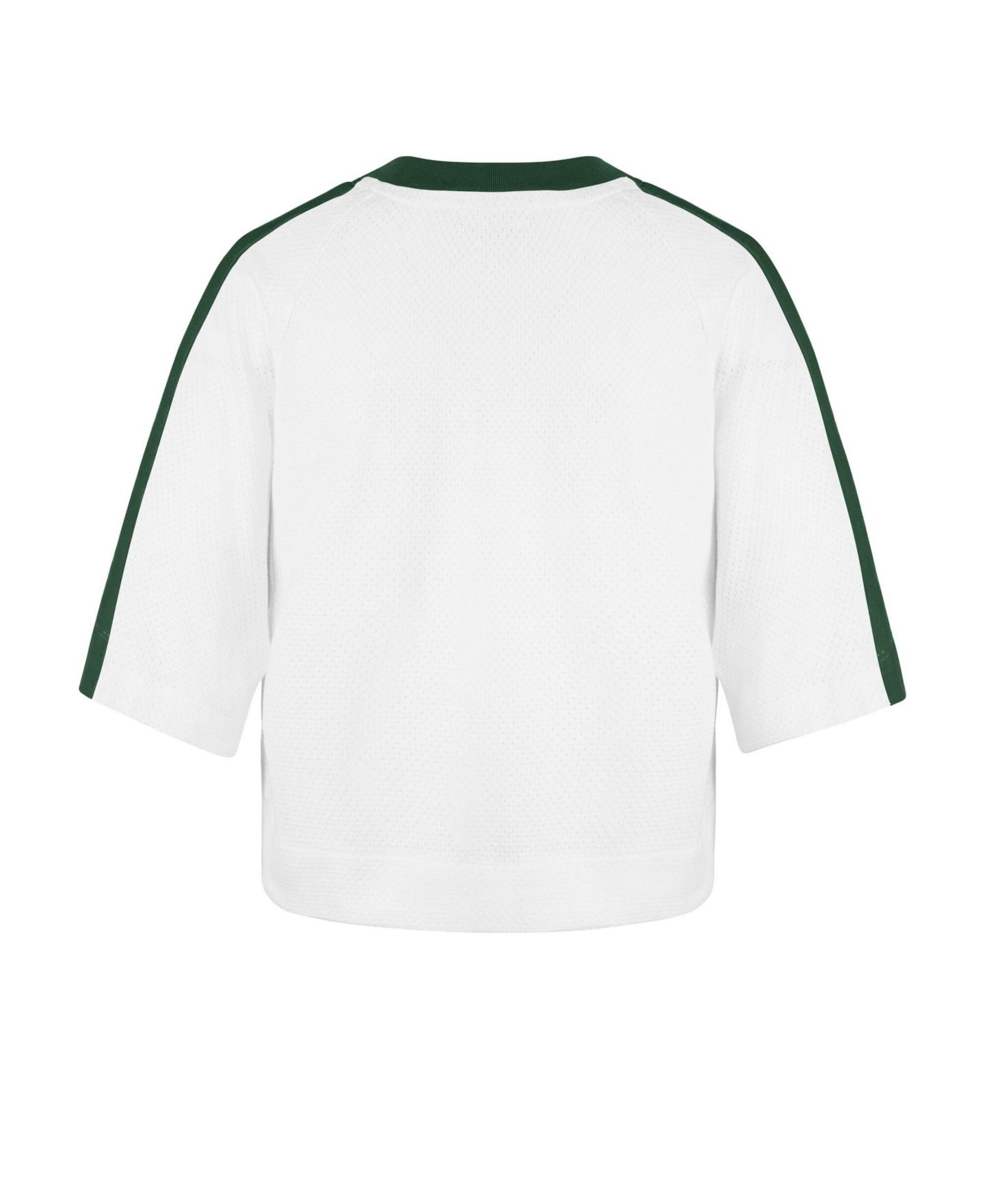 Женская футболка '47 Brand White Green Bay Packers Big Overarch Drop Needle Raglan V-Neck — фото 3