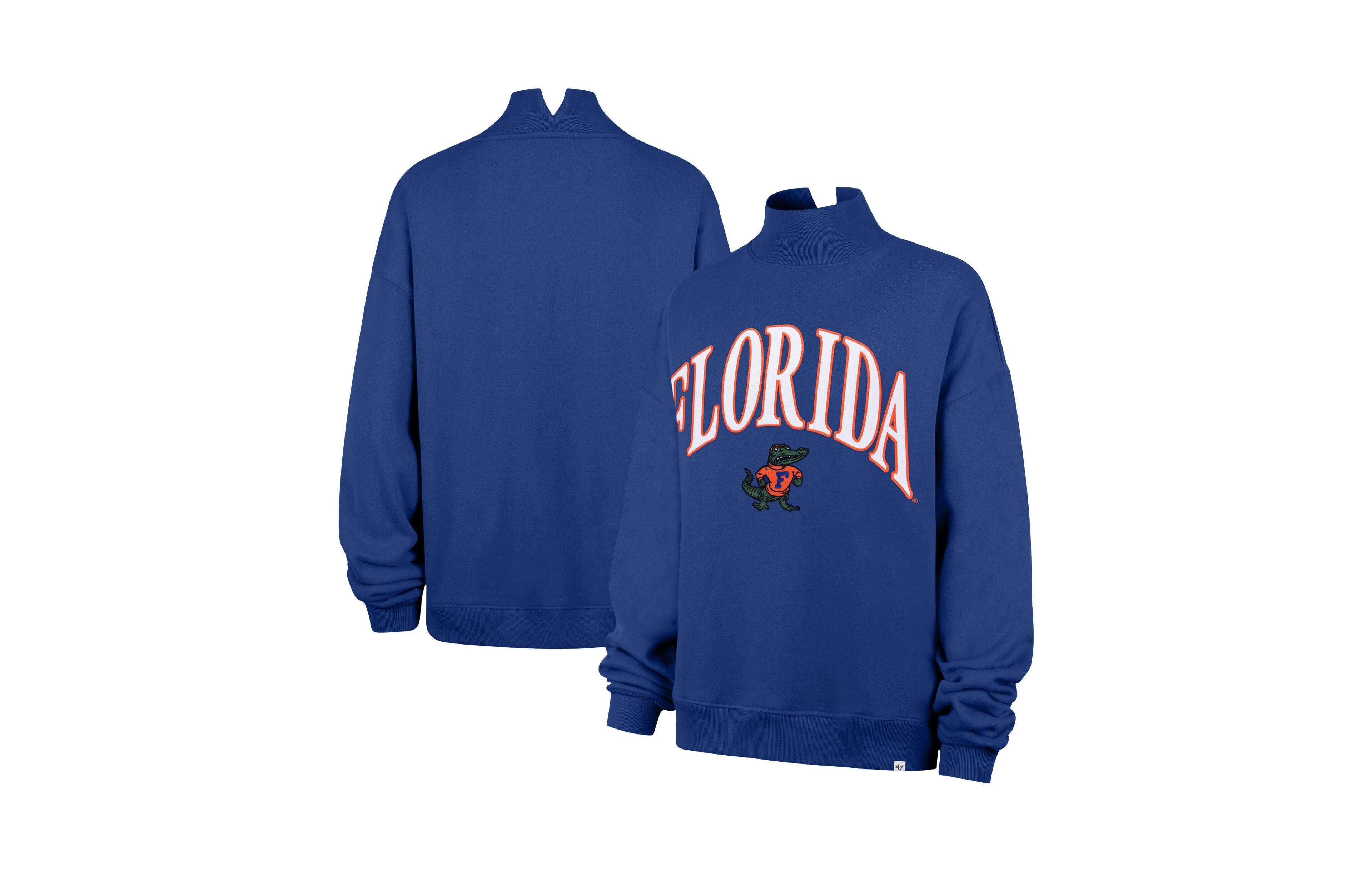 '47 Brand Women's Royal Florida Gators Mock Neck Sweatshirt