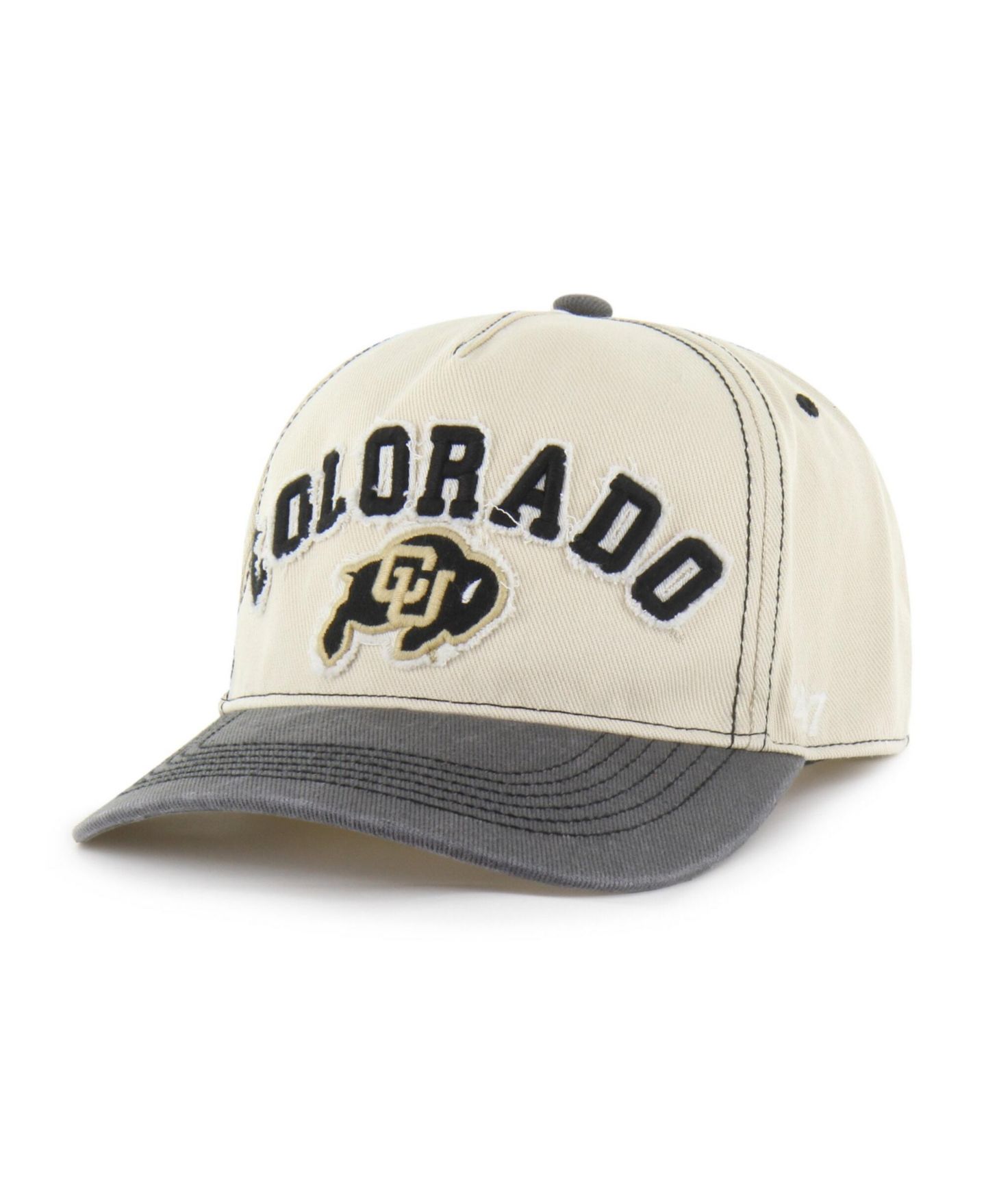 Кепка '47 Brand Tan/Black Colorado Buffaloes Well-Worn Calderwood Hitch Adjustable Hat — фото 2
