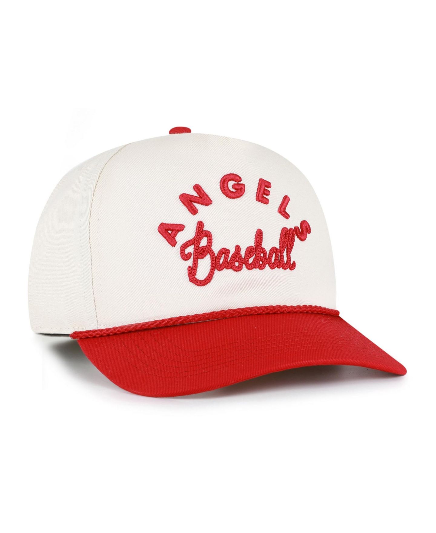 Кепка '47 Brand Natural/Red Los Angeles Angels Rope Script Hitch Adjustable Hat — фото 2