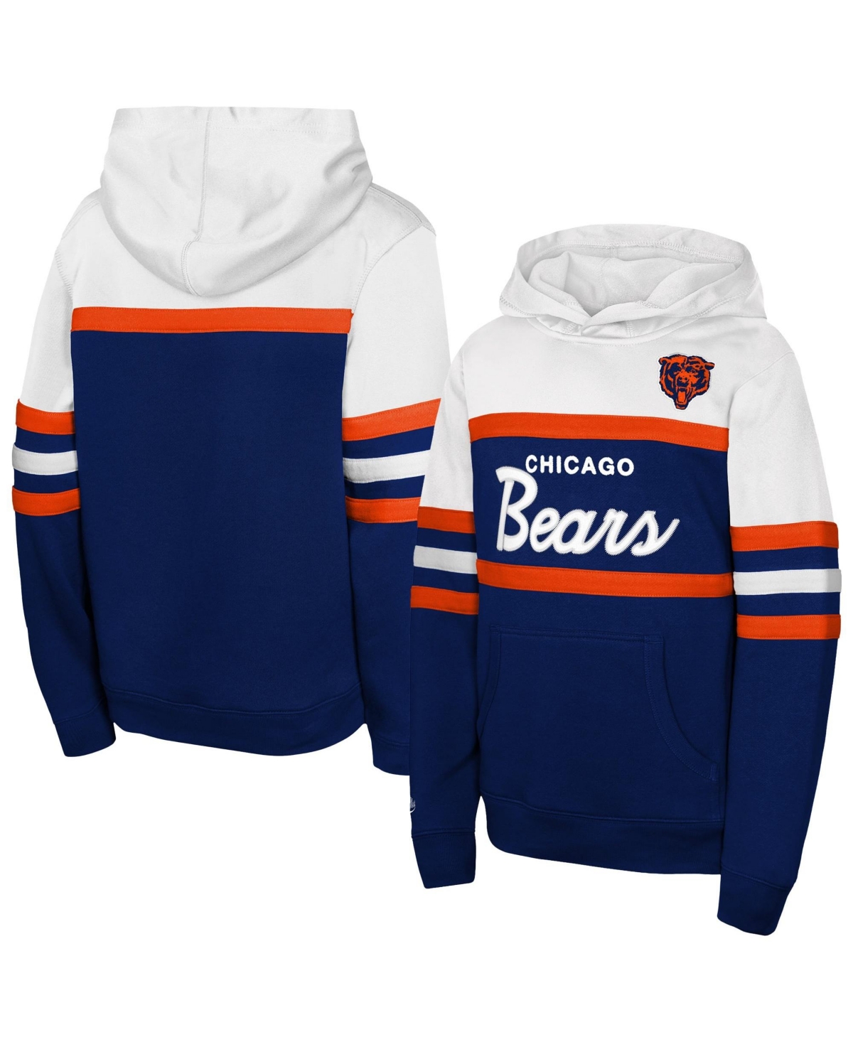 Mitchell & Ness Big Boys' and Girls' Navy Chicago Bears Head Coach Hoodie - Navy