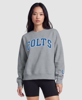 Women's Heather Gray Indianapolis Colts Contrast Lined Sweatshirt