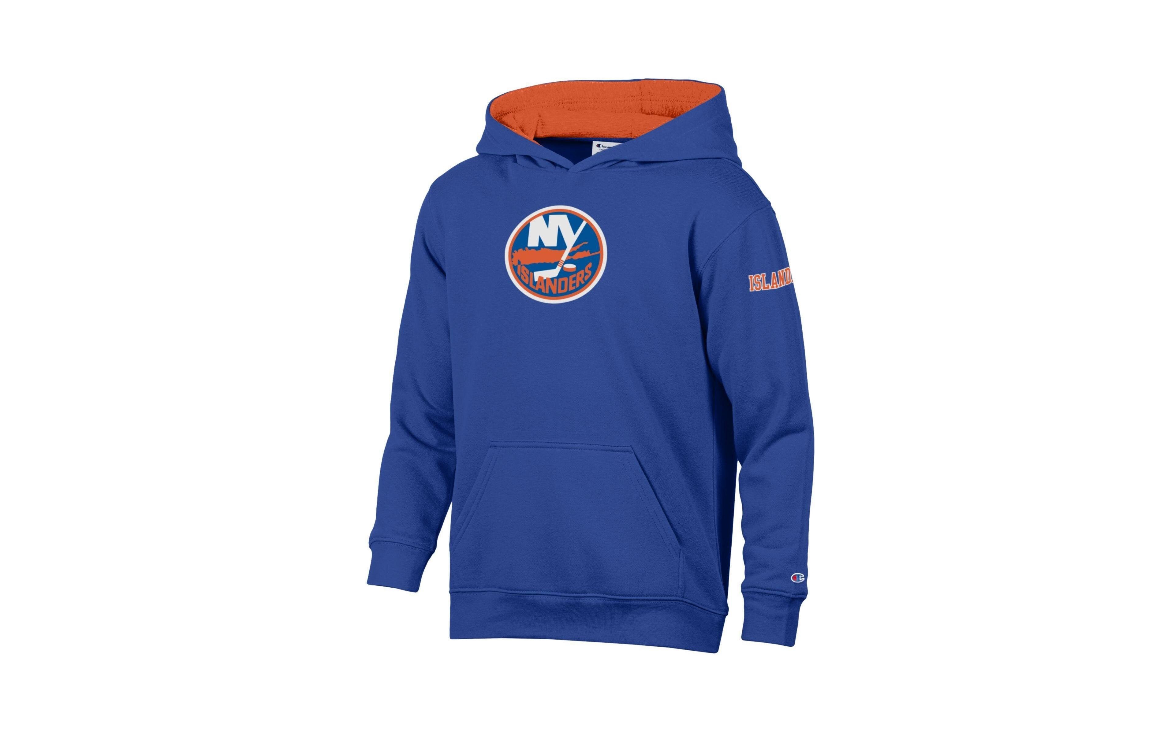 Champion Big Boys' and Girls' Royal New York Islanders Fleece Hoodie
