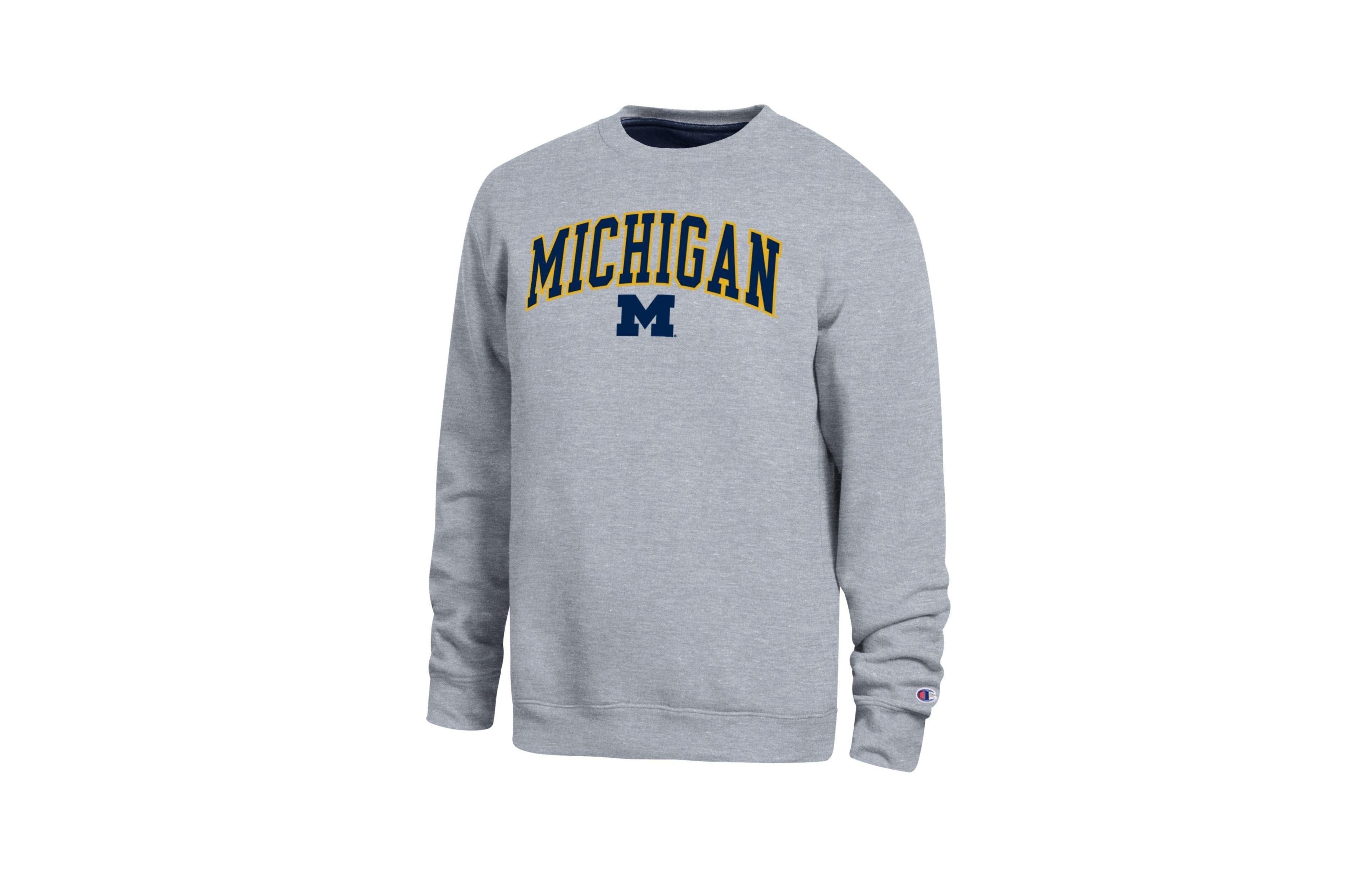 Champion Men's Heather Gray Michigan Wolverines Arch Sweatshirt