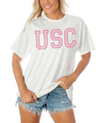 Women's White USC Trojans On Point Oversized T-Shirt