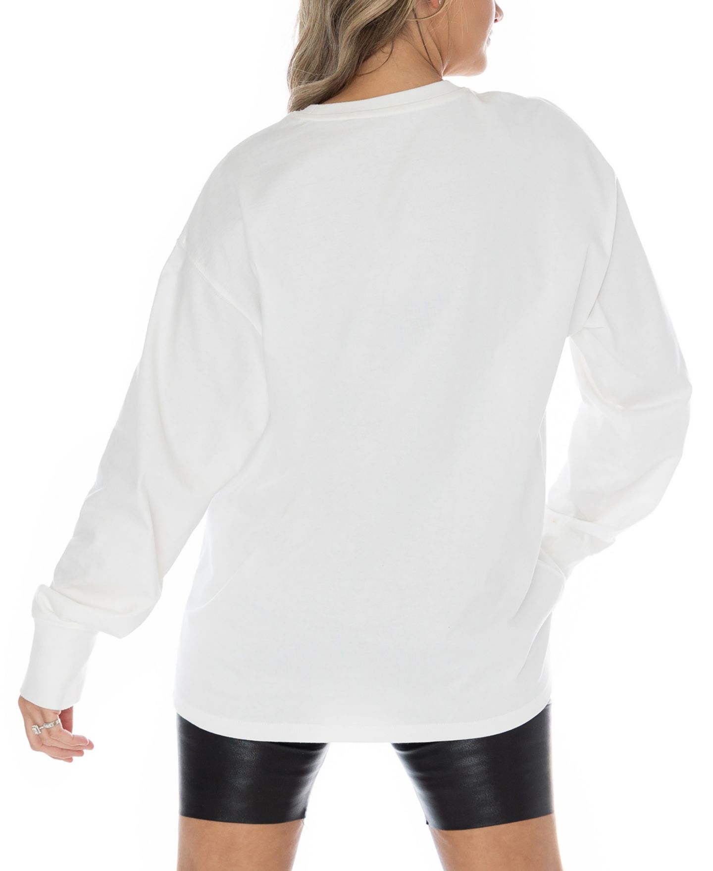 Женская футболка Gameday Couture White Georgia Bulldogs Midweight Oversized Long-Sleeve — фото 5