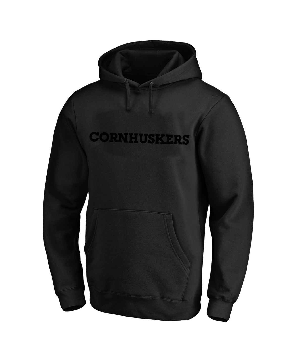 Champion Men's Black Nebraska Huskers Big & Tall Tonal Hoodie - Black