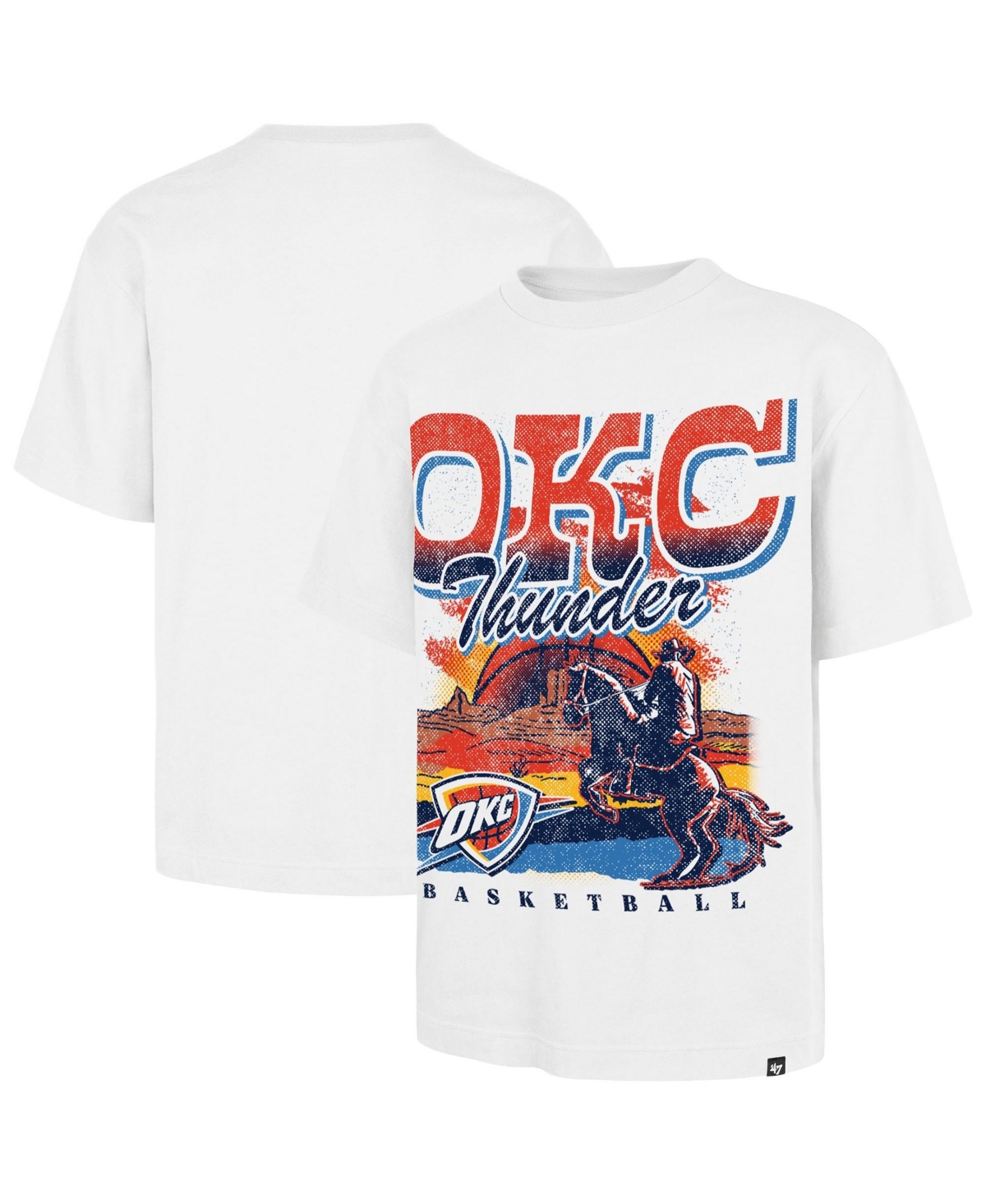 '47 Brand Men's White Oklahoma City Thunder Regional Franklin T-Shirt - White