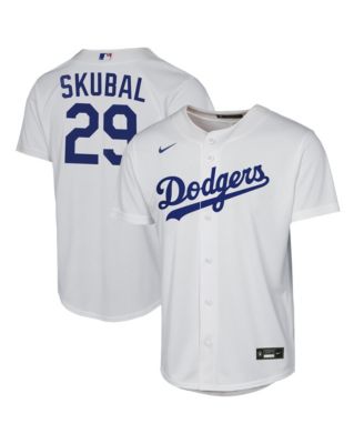 Big Boys' and Girls' Tarik Skubal White Los Angeles Dodgers Home Replica Jersey
