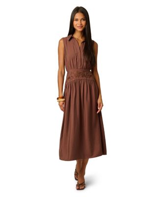 Women's Mock Neck Stretch Lace Embroidered Dress