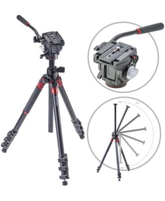 Orbit 4-Section Aluminum Tripod with Q3 Fluid Video Head