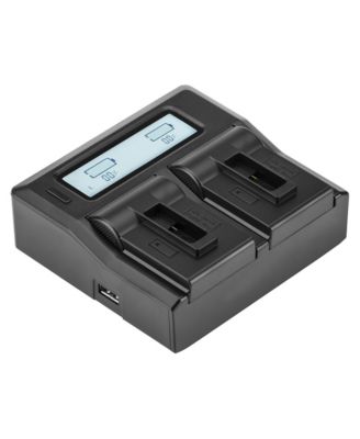 Compact Dual Smart Charger with LCD Screen for GoPro HERO 5