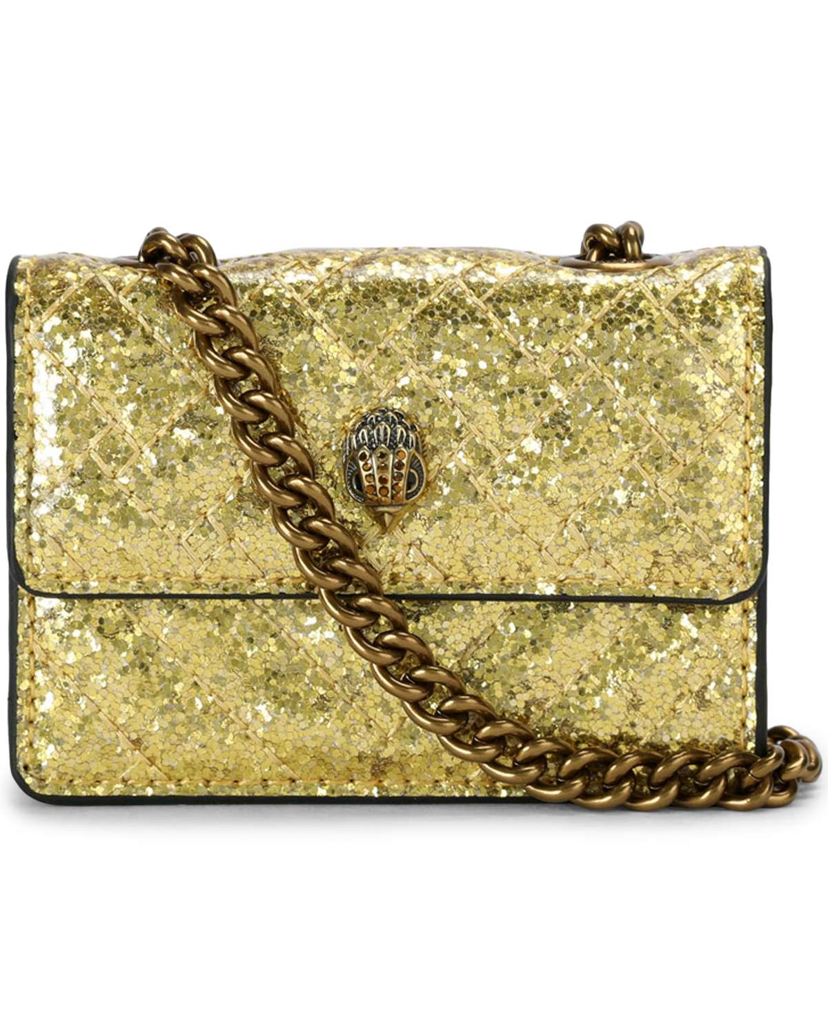 Kurt Geiger London Kensington Mini Crossbody Handbag - Gold