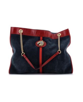 Large Rajah Chain Tote Suede
