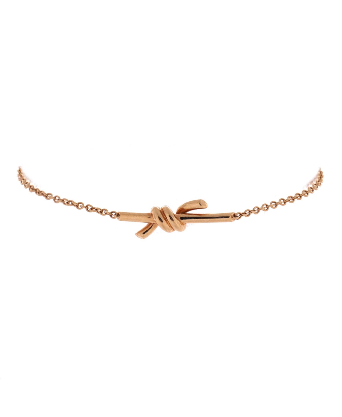 Pre-Owned Tiffany & Co Knot Chain Bracelet - 18k rose gold