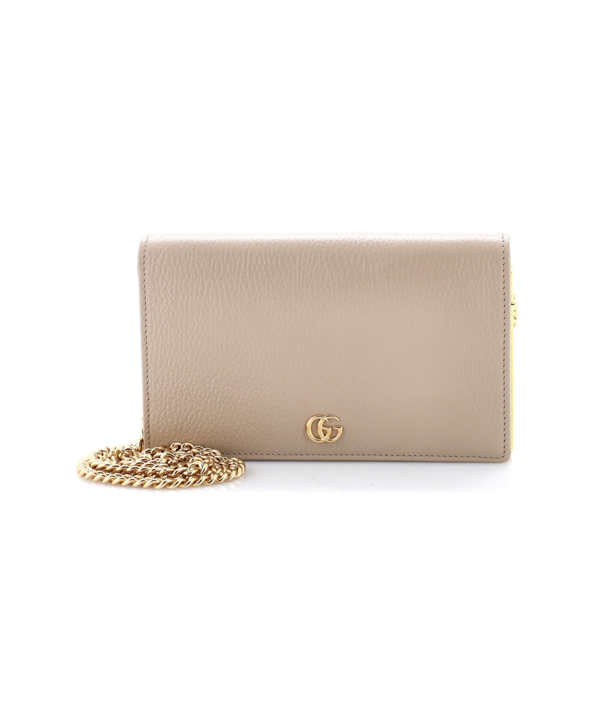 Pre-Owned Gucci Gg Marmont Mini Crossbody Wallet - Natural